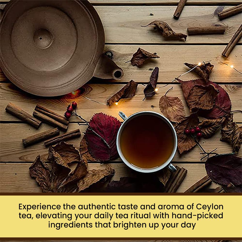 Tea4U Flavored Black Ceylon TeaBags (Cinnamon) - Ideal Quality from Sri Lanka's Finest Leaves and Expertly Blended - 25 Count - Image 9