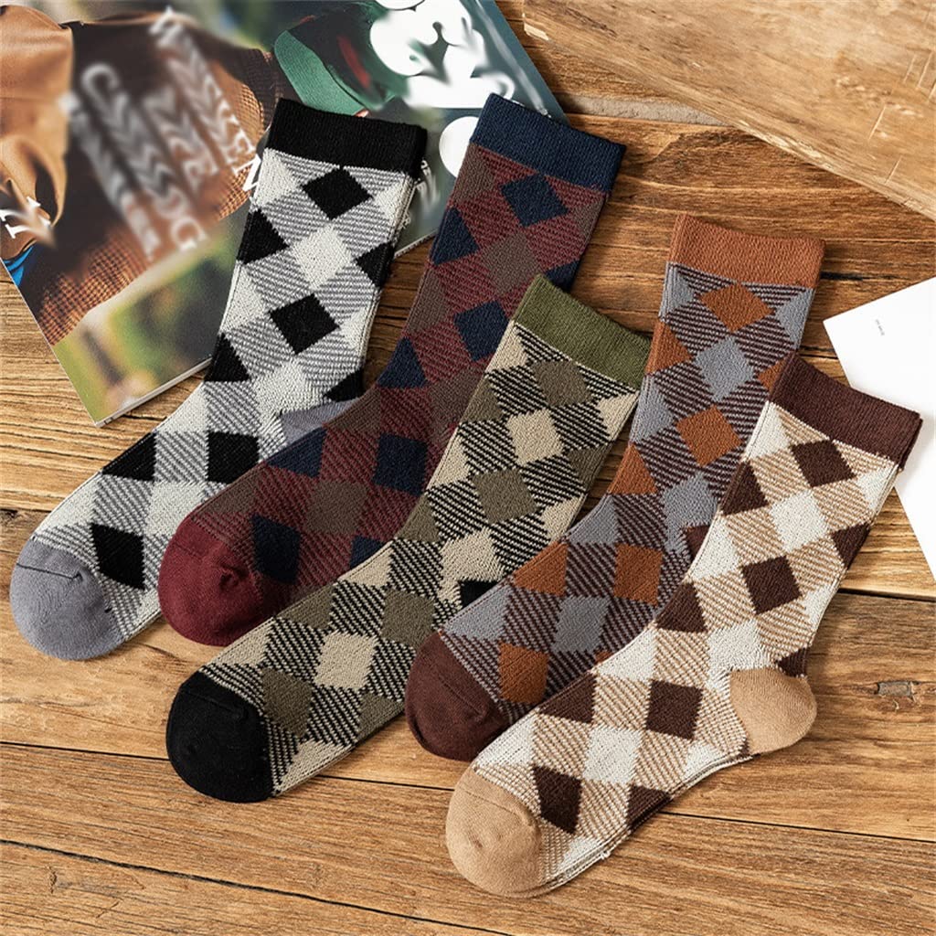 Chaussettes décontractées coton style rétro britannique à offrir pour l'hiver