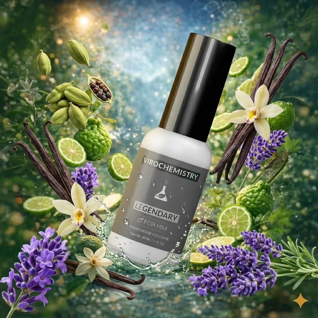 Pheromones to Attract Women for Men (Legendary) - Exclusive, Ultra Strength Organic Fragrance Body Cologne Spray - 1 Fl Oz (Human Grade Pheromones to Attract Women)