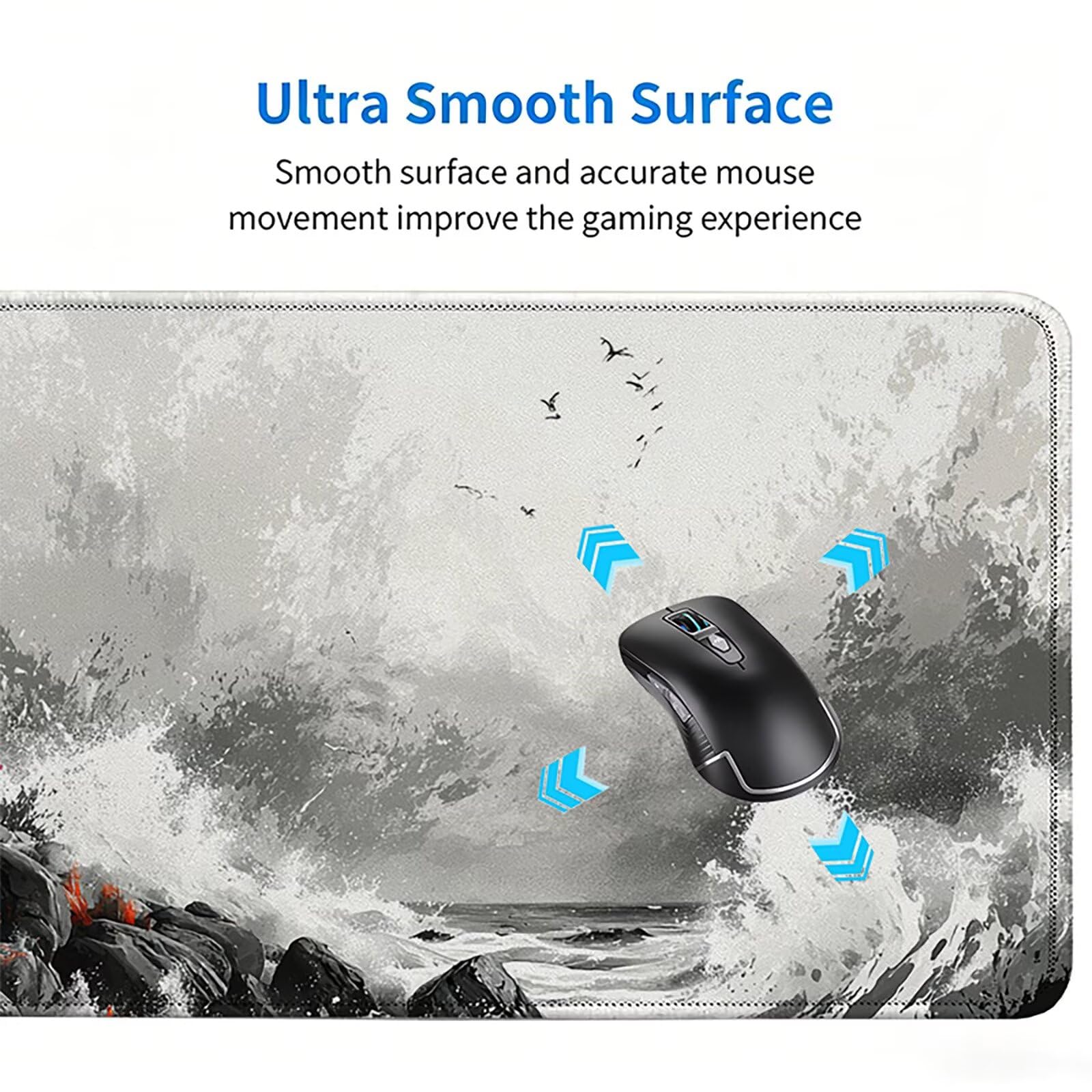 Tappetino Mouse Gaming, 1200x600mm Tappetino Mouse XXL Retro 0c0-227 | Mouse Pad Grande, Ottimizzato per i Sensori da Gioco, Migliora Precisione e Velocità, per Mac e PC, faro