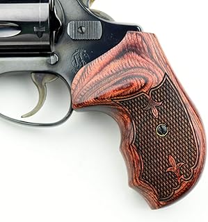 Altamont - S&W J Round Revolver Grips - Bateleur - Real Wood Gun Grips fit Smith & Wesson J Frame Round Butt .38 Special and 9mm Revolvers - Made in USA