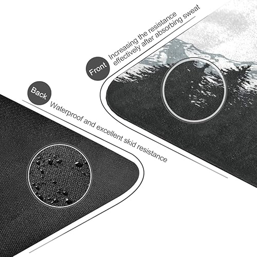 Miniatura 4 de Qilmy Tapete de yoga con diseño de mandala de fantasía, textura antideslizante, tapete de yoga profesional respetuoso con el medio ambiente para