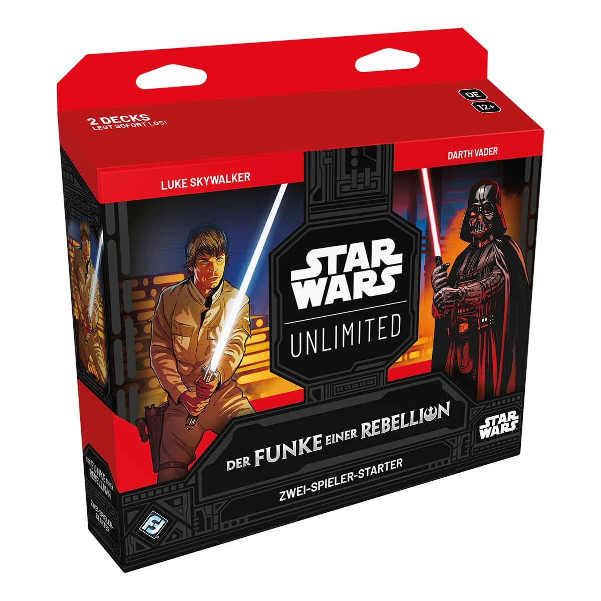 Star Wars: Unlimited Der Funke einer Rebellion ZWEI-SPIELER-STARTER – Lernen, kämpfen, sammeln! Trading Card Game, Alter 12+, 2 Spieler, 20 Minuten, von Fantasy Flight Games, Deutsch