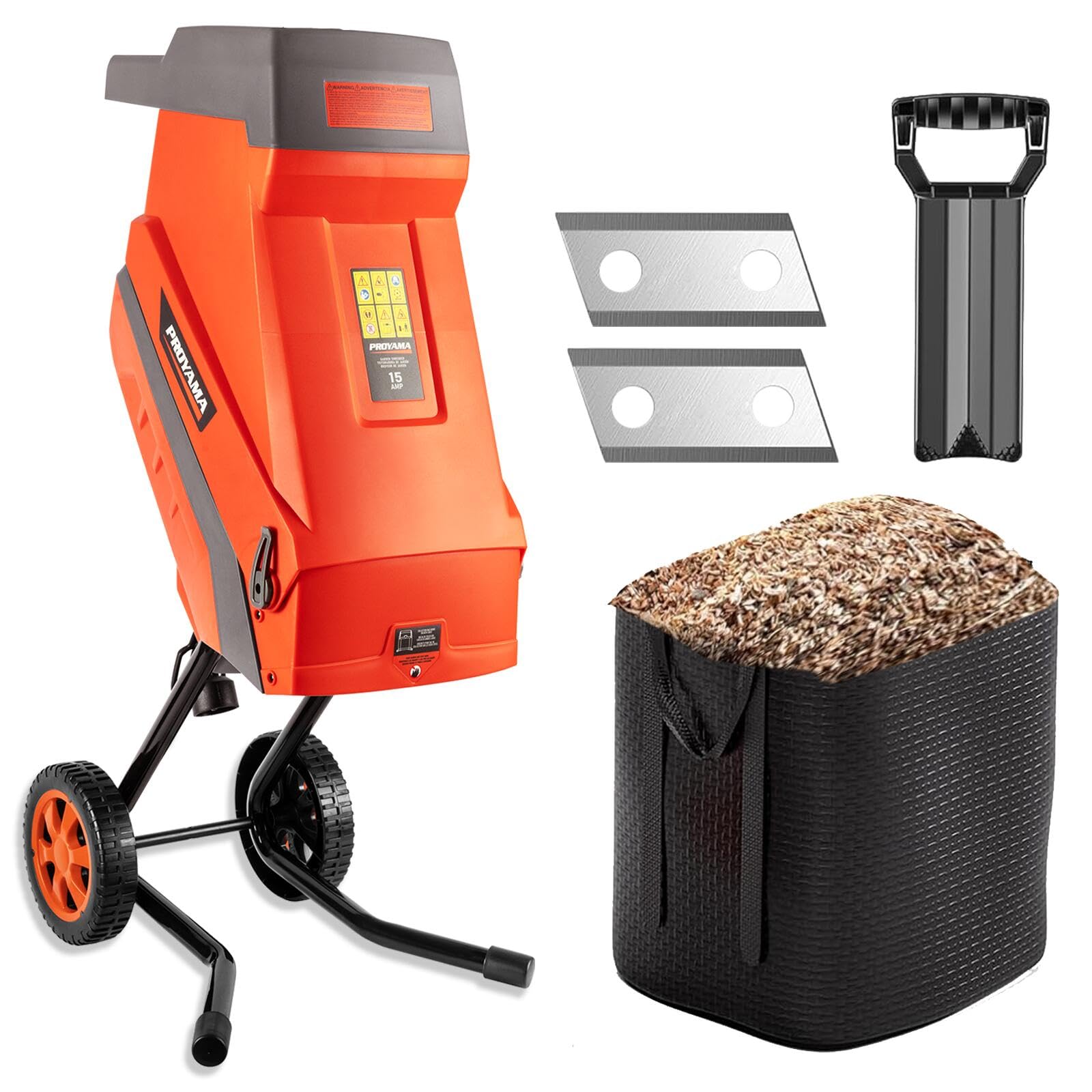 YA−MAN GR13W Amazon.com : PROYAMA 15 - Amp Electric Wood Chipper, Corded