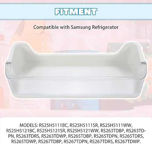 Miniatura 3 de Kojem Repuesto para DA97-08347A AP4578464 2051359 DA63-05217A PS4175771, estante inferior para puerta de refrigerador, cesta compatible con