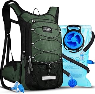 Insulated Hydration Pack Backpack with 3L BPA Free Leak-Proof Water Bladder, Keep Liquids Cool for Up to 5 Hours, Daypack for Hiking, Running, Cycling, Hunting, Climbing