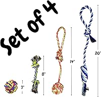 Vista 8 de otterly mascotas Cachorro Perro Mascota Cuerda Juguetes para pequeñas y medianas perros (Conjunto de 4)