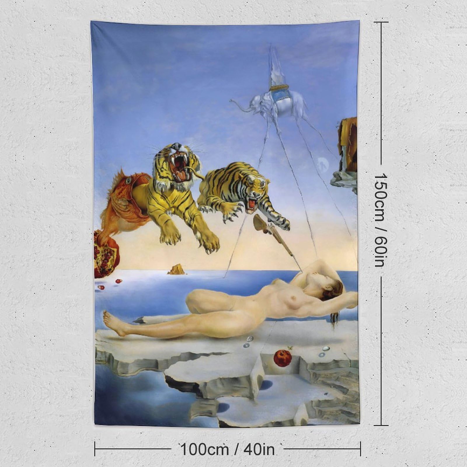 AKa7165ダリ目覚めの1秒前に見たハチの飛行による夢リトグラフ 直筆サイン入 Amazon.co.jp: Salvador Daliサルバドール・ダリ《目覚めの一瞬