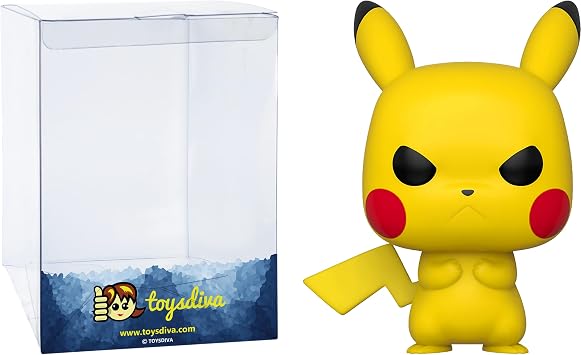 Funko Pikach u P o p ! Games Vinyl Figurine Bundle with 1 Compatible ToysDiva Graphic Protector 598-48401 - B