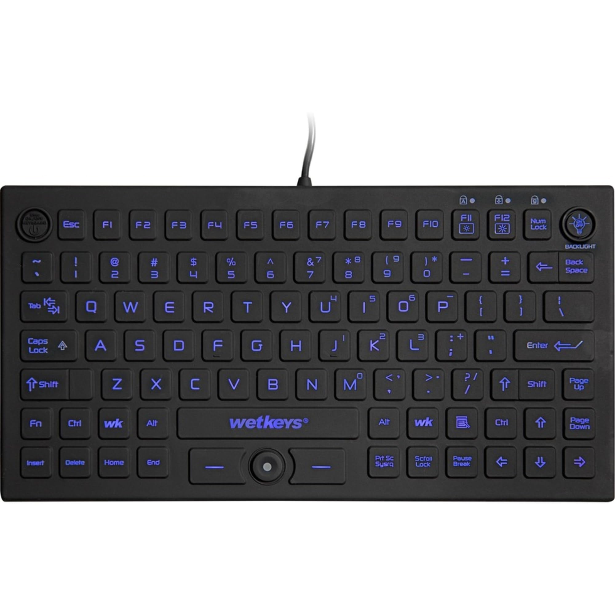 KBWKRC89PB-BK Klawiatura USB QWERTY English Black - Klawiatury (standardowa, z przewodem, USB, klawiatura membranowa, QWERTY, czarna)
