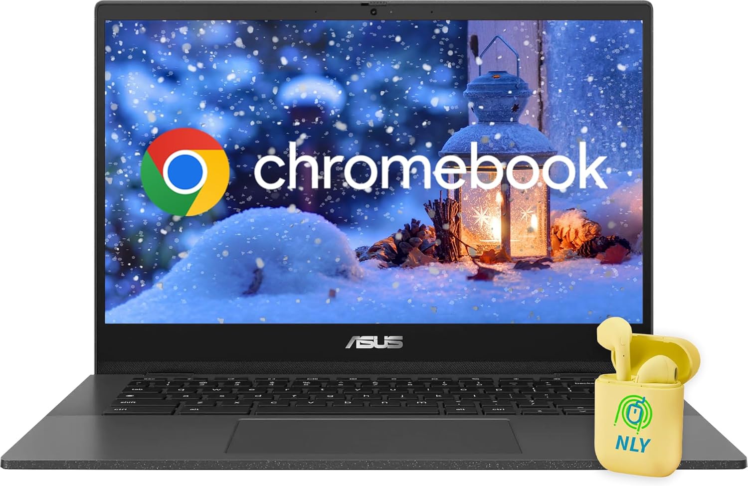 ASUS 14" FHD Business Chromebook Laptop,4GB RAM 320GB eMMC (64GB eMMC + 256GB SD Card), MediaTek Kompanio 520 8-Core Processor, Camera Privacy Shutter, Media Card Reader, NLY Earphones, Gray