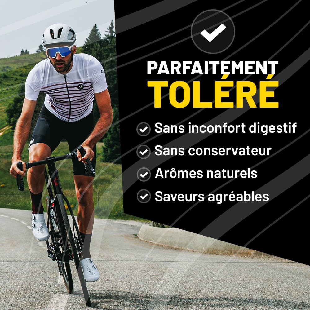 Overstim.s – Pack 10 gels - 4 gels Energix (Energie longue distance) - 3 gels Antioxydants (Limite les crampes) - 2 gels Coup de fouet (Energie instantanée) - 1 gel Red tonic (Efforts intenses)