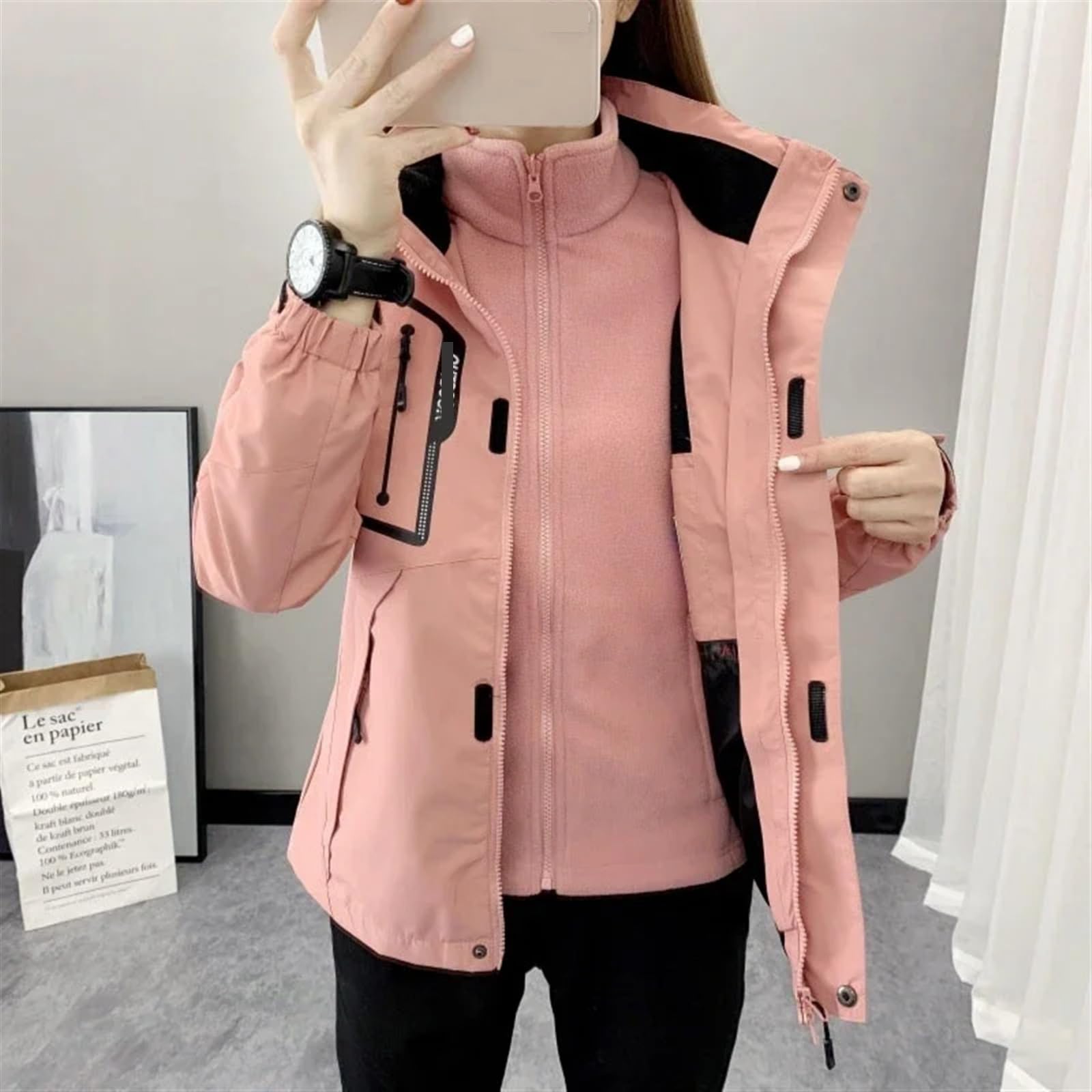 Mono Ski Mujer Traje de esquí de invierno for mujer, chaqueta de esquí impermeable y cálida, pantalones de esquí for mujer, deportes al aire libre, abrigo de nieve, pantalones, ropa de Snowboard