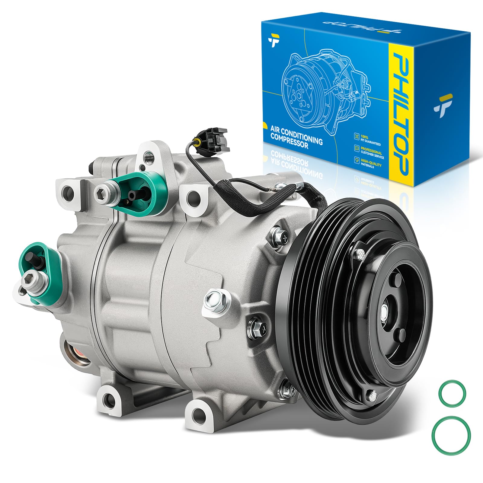 PHILTOP 7512835 NEW AC Compressor for Elantra 2007-2012 2.0L