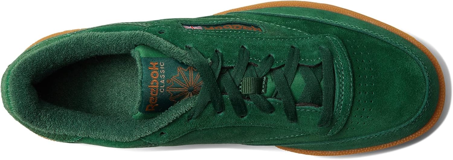 Reebok Men's Club C Sneaker, Dark Green/Wild Brown/Gum, 6.5 - Image 3