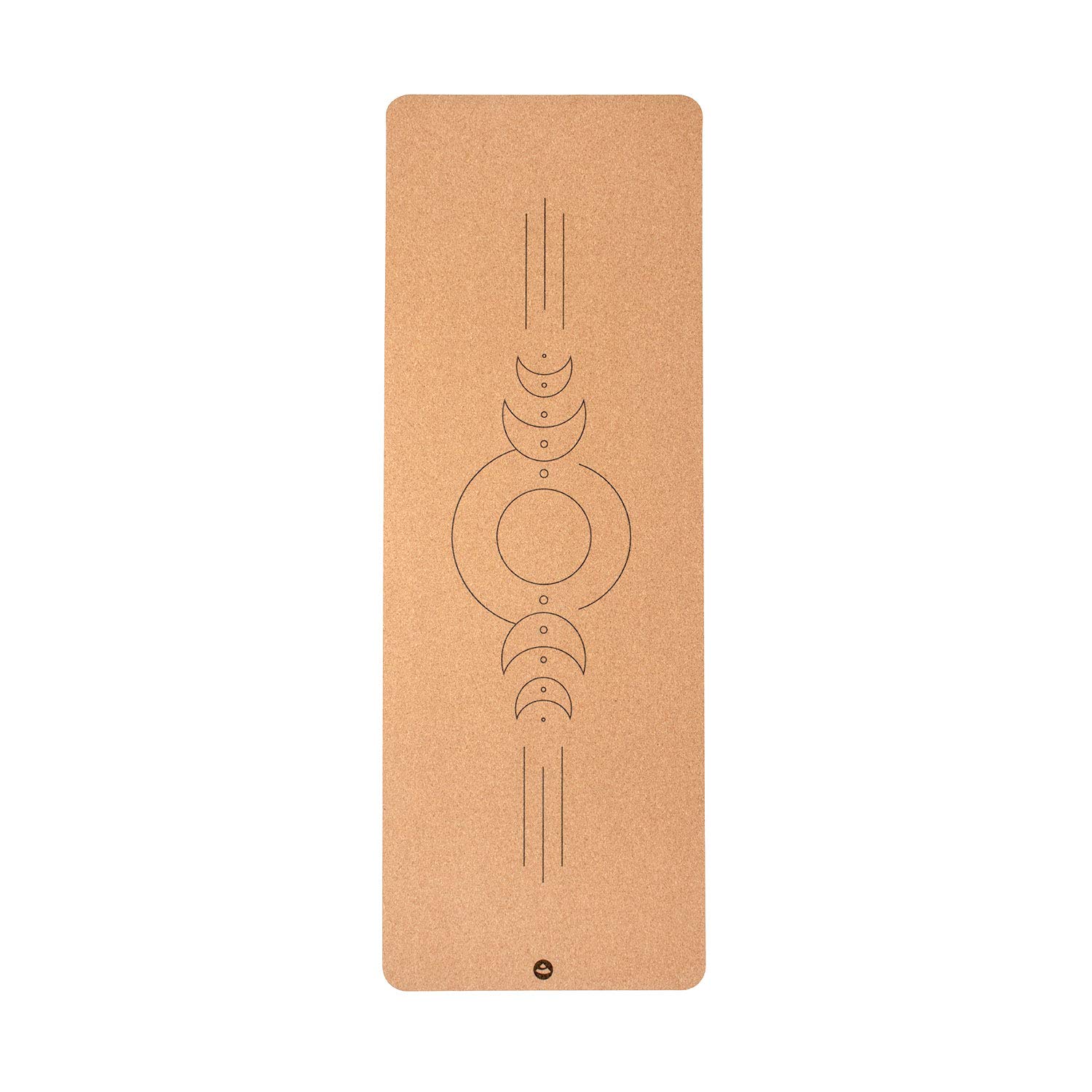 bodhi Yogamatte Kork | 4 mm | 100% Nachhaltig & Ökologisch | Hohe Rutschfestigkeit | Yoga Matte aus Kork & Naturkautschuk | Ideal für Hot Yoga | 185 x 66 x 0,4 cm | Unterschiedliche Motive
