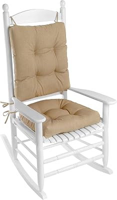 Amazon.com: Miles Kimball Rocking Chair Cushion - Red, Polyester Fill ...