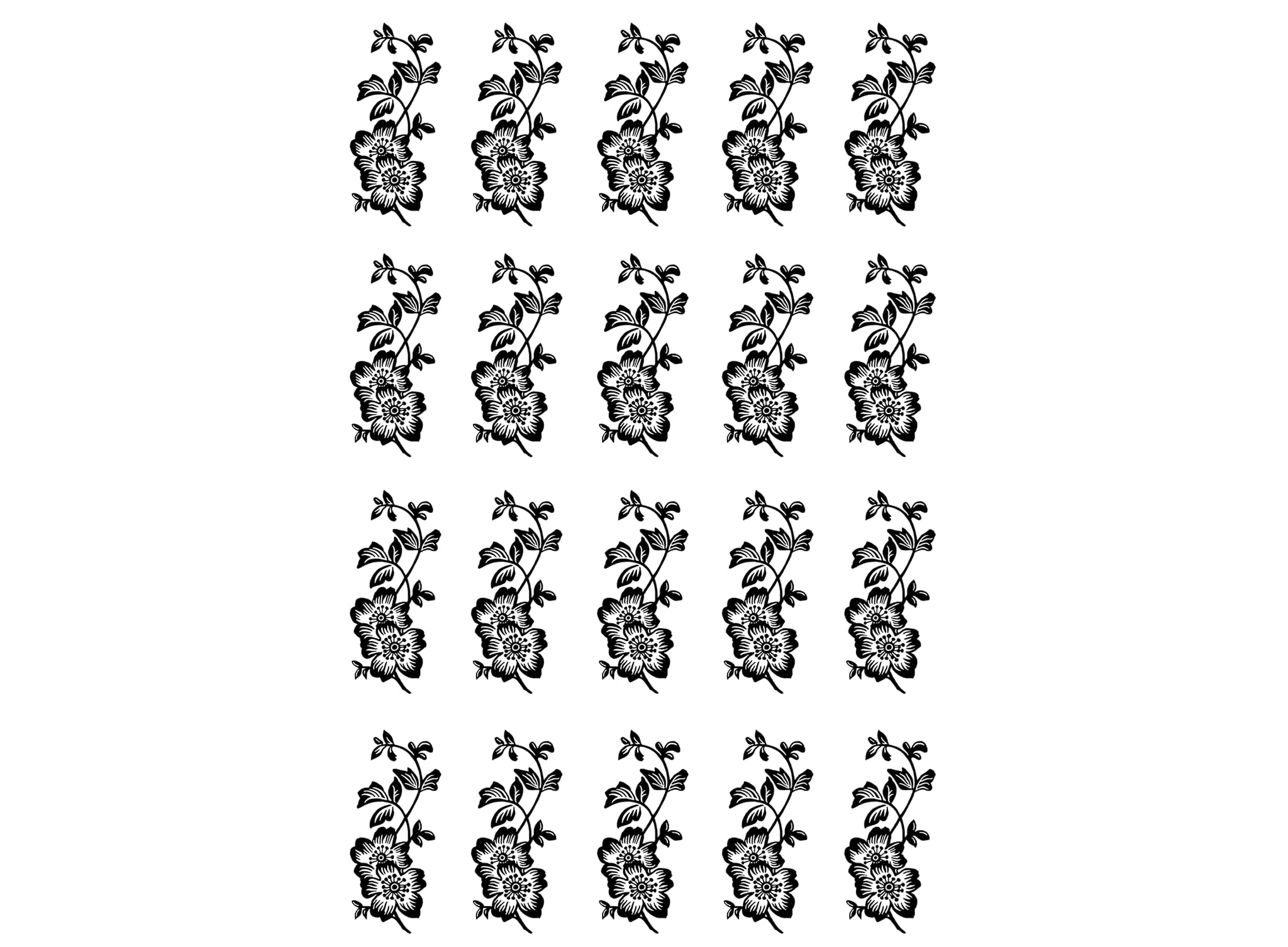 Hibiscus Flower with Trailing Vine 5