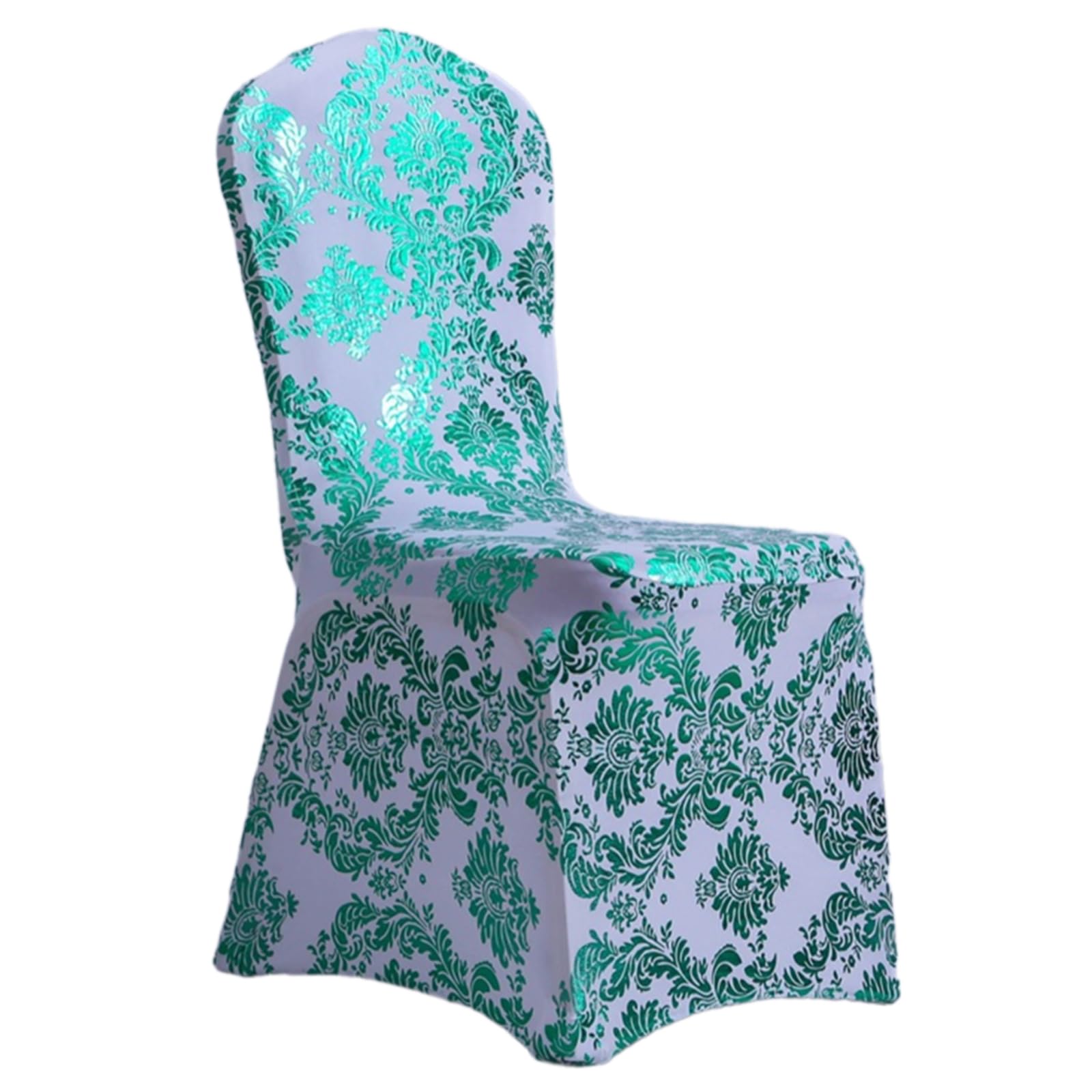 Elnwnnkc Gold Foil Print Stretch Chair Covers Stretch Fabric Chair Slipcovers Back Decoration for Dining Room Stretchable Covers
