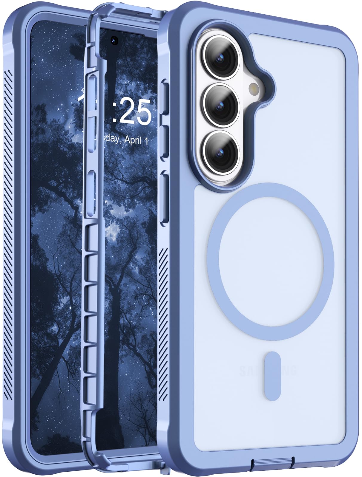 Magnetic for Samsung Galaxy S26 Case 6.3"-Blue Purple