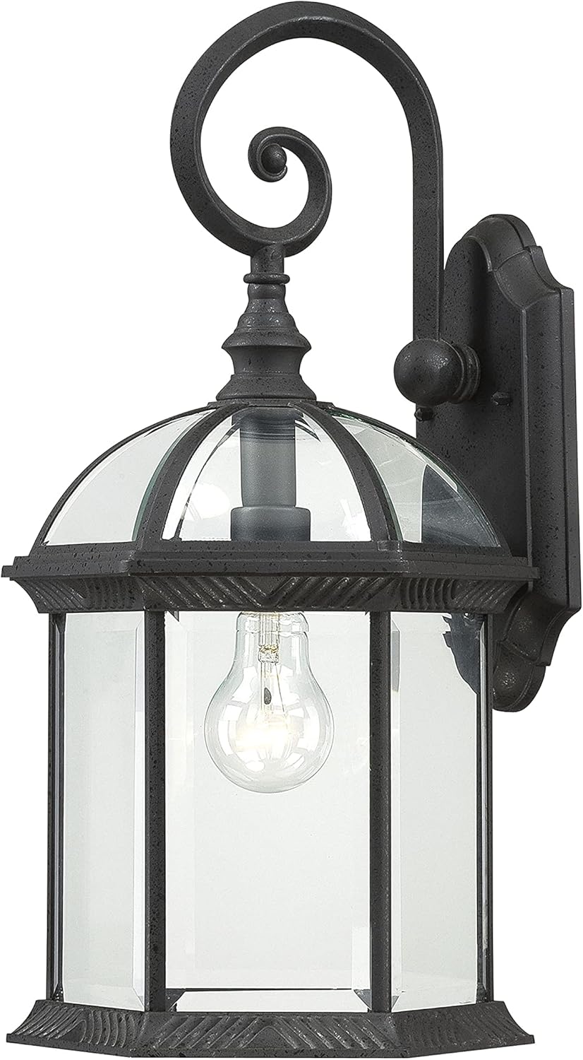 Nuvo 60/4966 One Light Outdoor Wall Mount, 19-Inches, Black