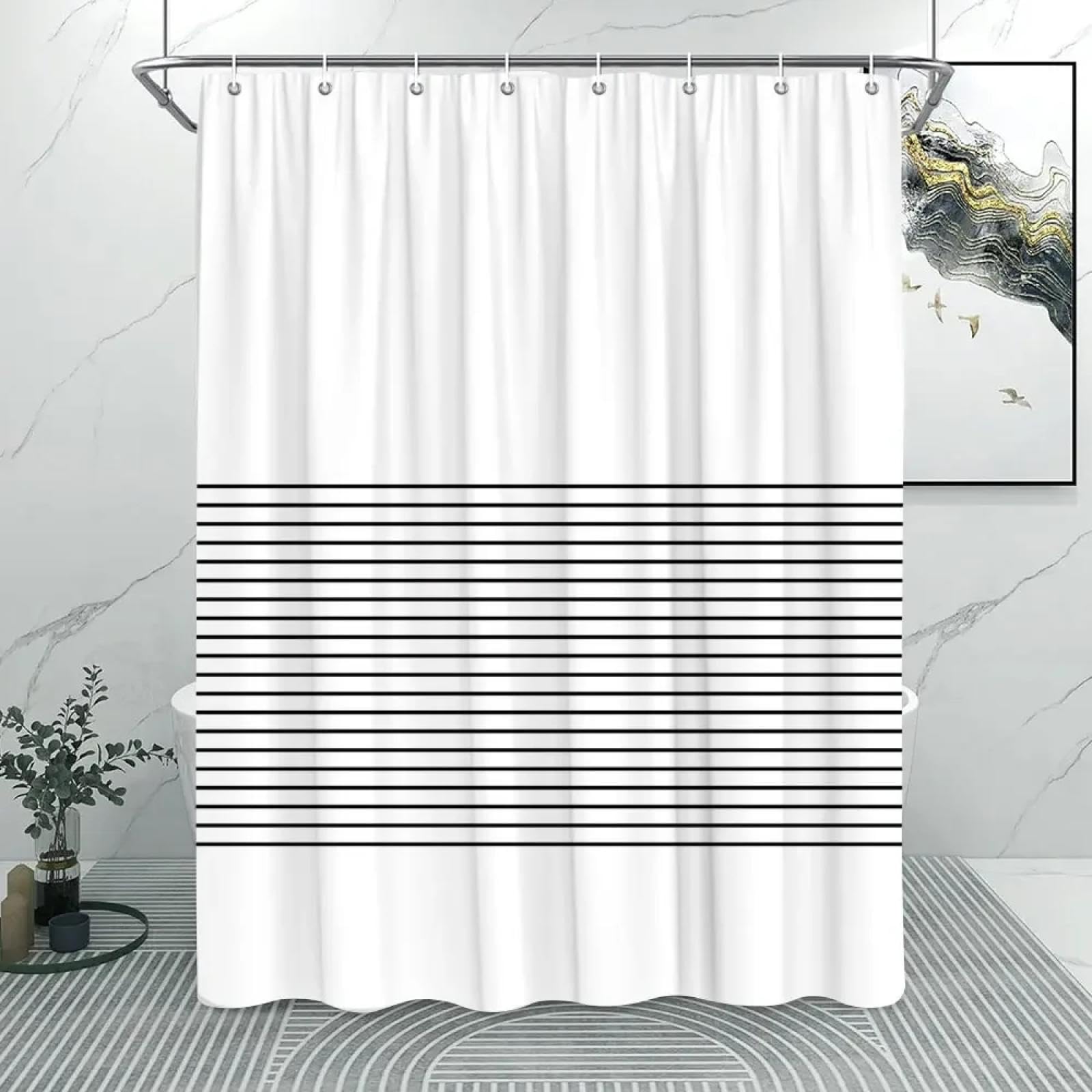 Samine Europese Douchegordijn Natuur Scene 3d Print Mediterraan Grieks Polyester Stof Badgordijn Badkamer Gordijn Douchegordijnen Badkamer Stof Douche 180 X 180 Met 12 Haken