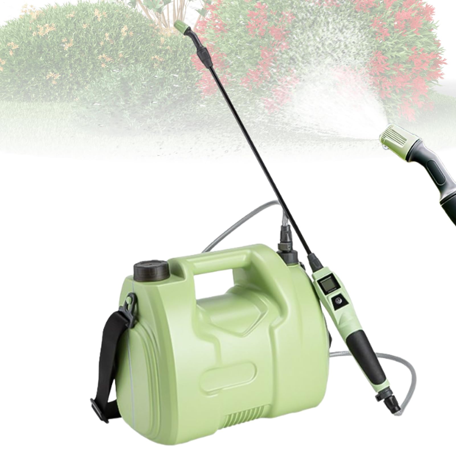 Spruzzatore elettrico da giardino, serbatoio da 5 litri, con ugelli regolabili, per | Spruzzatore a batteria per applicazioni agricole, giardinaggio, lavaggio auto
