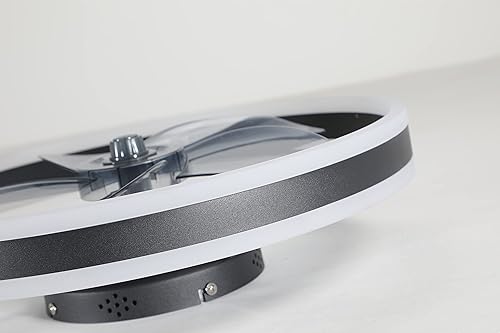 Miniatura 7 de Sumkea Ventilador de techo sin aspas de 19.7 pulgadas con luz - Diseño cerrado de montaje empotrado - Control remoto - LED regulable - 3 colores de