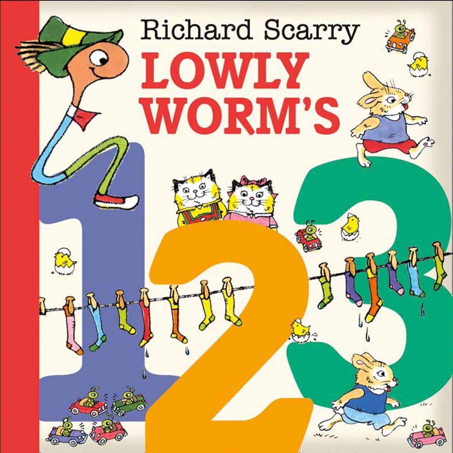 Lowly Worm’s 123: An Interactive Counting Book for Toddlers and Kids Aged 1 to 5