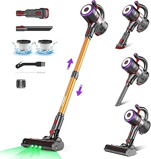 ONSEEN M81 Cordless Vacuum Cleaner, 28KPa Powerful Cordless Stick Vacuum Cleaner, 7-in-1 Ultra Lightweight Vacuum Cleaner with 50 Minutes Run Time, Vacuum Cleaner for Pet Hair/Carpet/Hard Floor