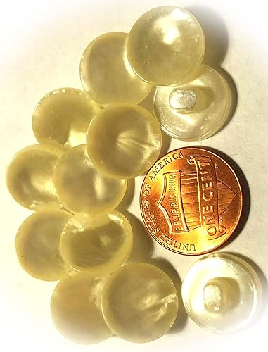 WI-0327MER WI-0327MER - Suministros de costura de vástago de plástico crema perlado superior plana, casi 916 pulgadas, 0.535in, accesorios de