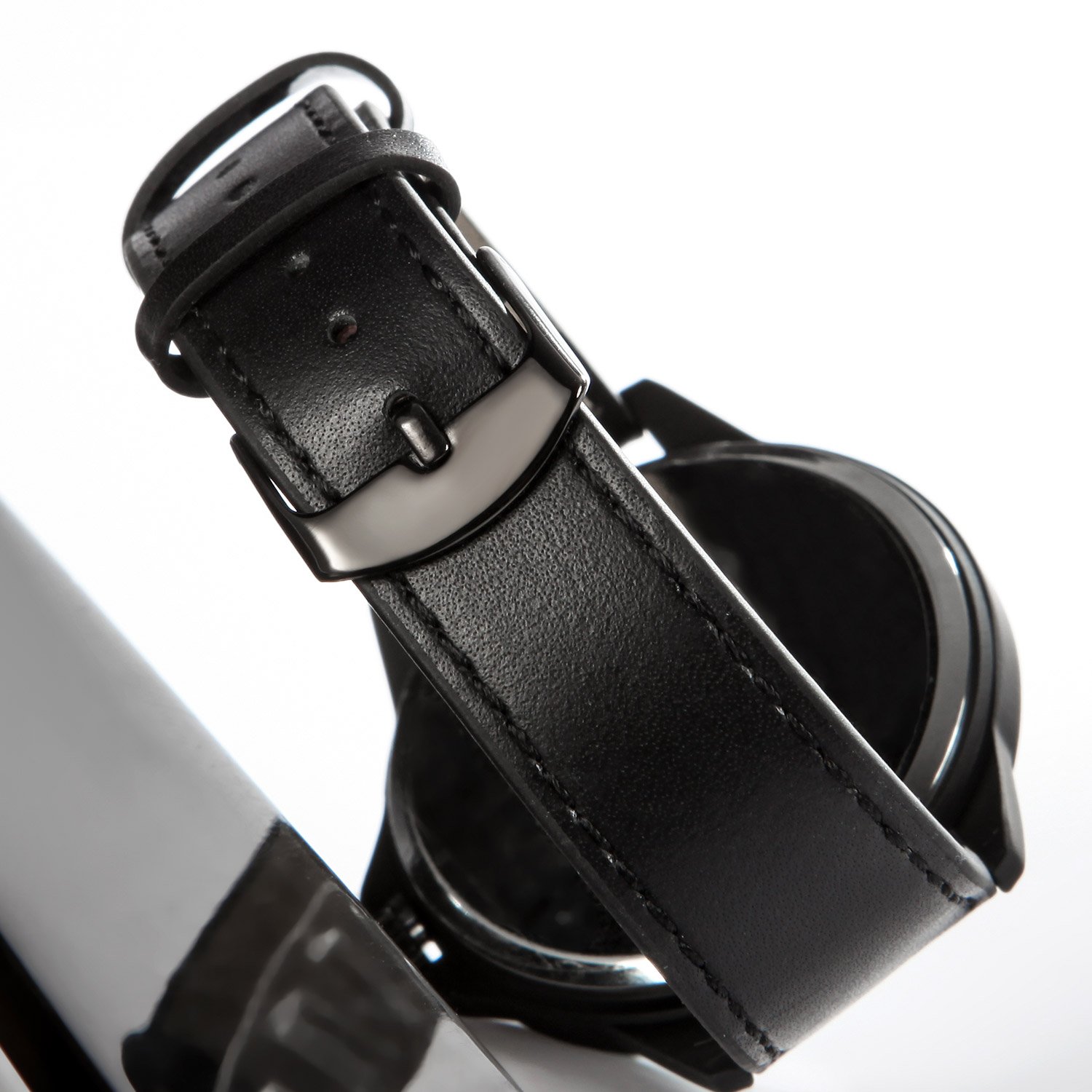 NUOVO Reloj de pulsera para hombre, moderno, clásico, sencillo, para negocios, casual, trabajo, resistente al agua, caja de acero inoxidable, correa de piel, reloj analógico de cuarzo, reloj deportivo