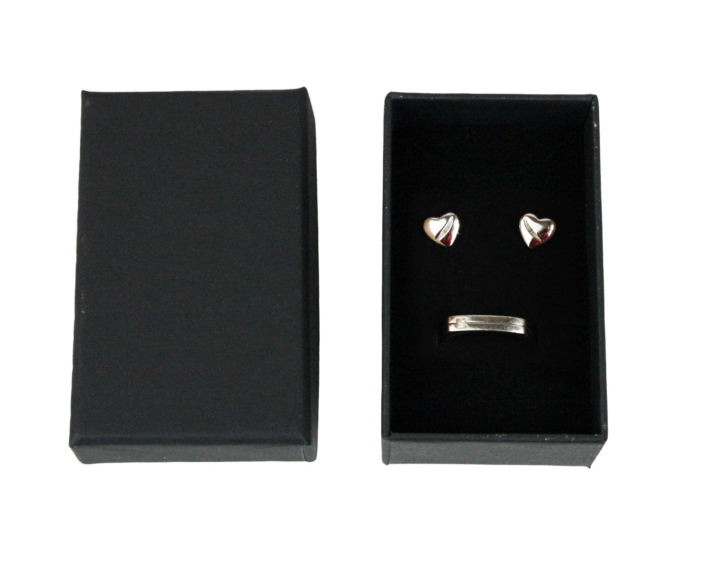 LUMINFLY Lot De 96 Boîtes à Bijoux Vides En Carton Avec Nœuds, Petits