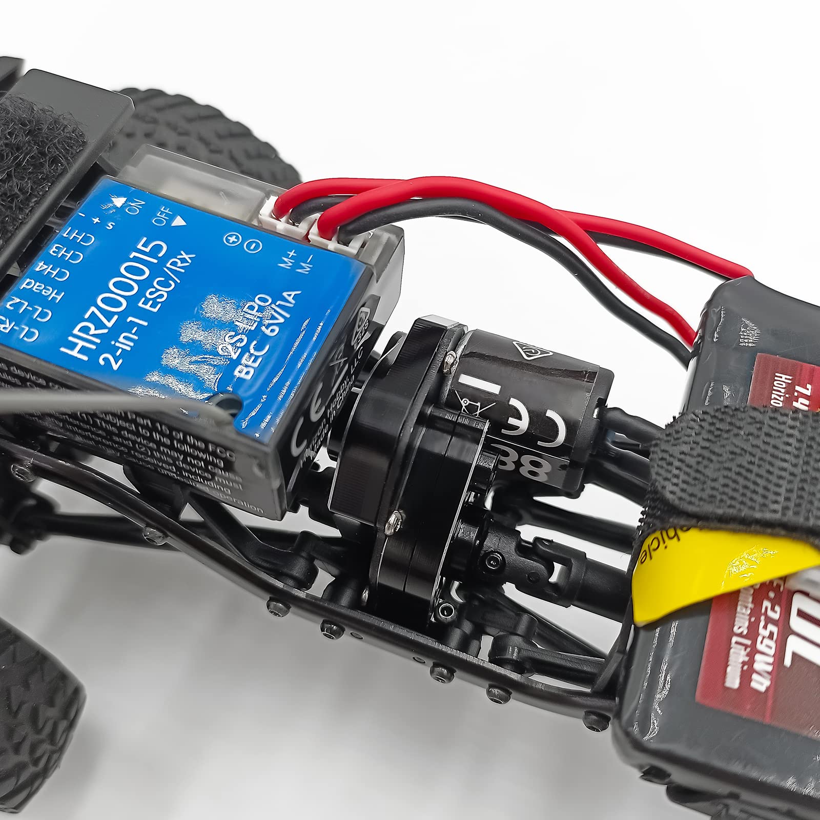 Scatola Del Cambio In Metallo 2 Marce Per Auto RC 1/24 Axial SCX24 - Ricambio LWORD