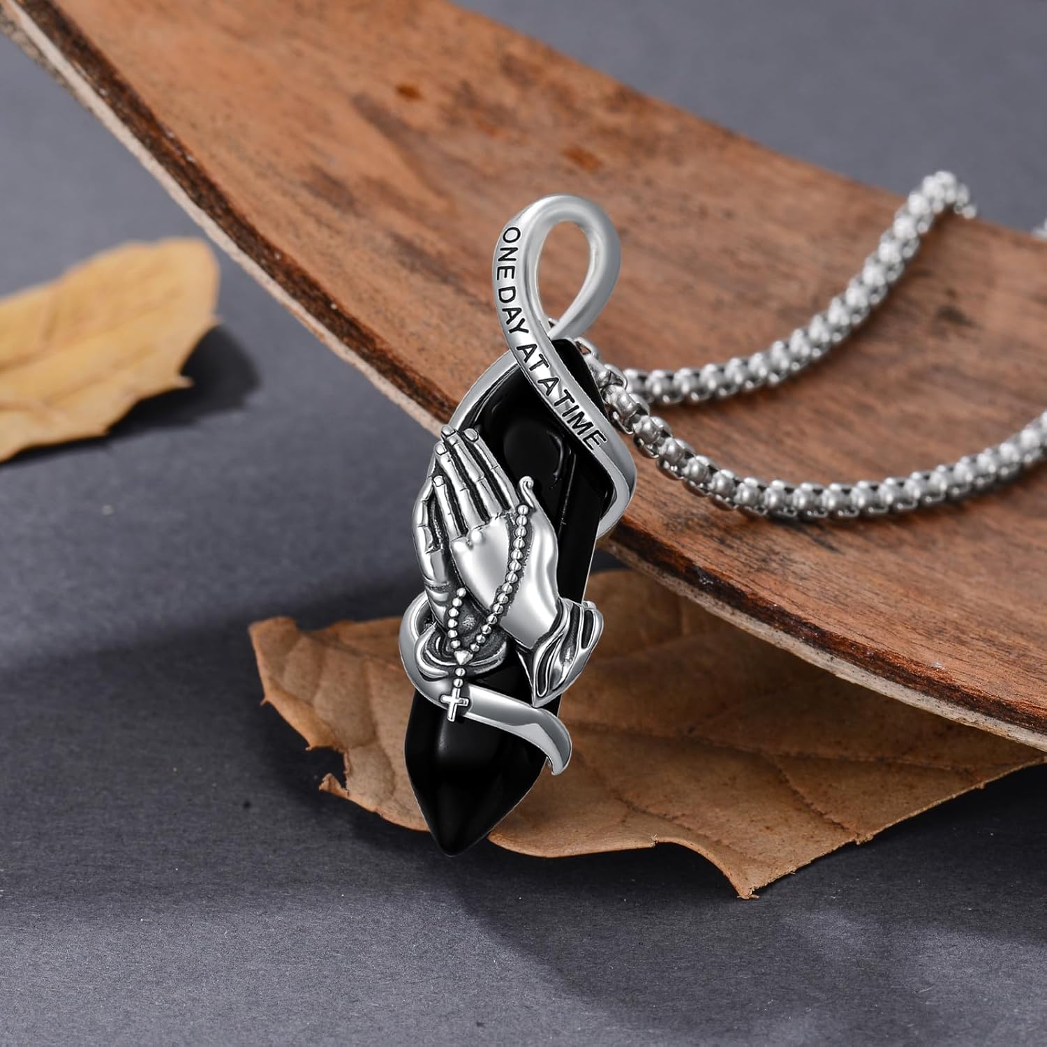 PELOVNY Patron Saint Necklace 925 Sterling Silver Religious Protector Jewelry Amulet Gifts for Women Men - Image 2