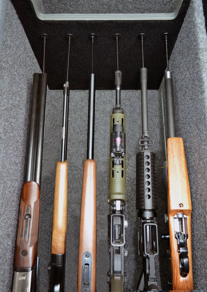 Gun Storage Solutions Rifle Rods Starter Kit with Shelf Liner Gun