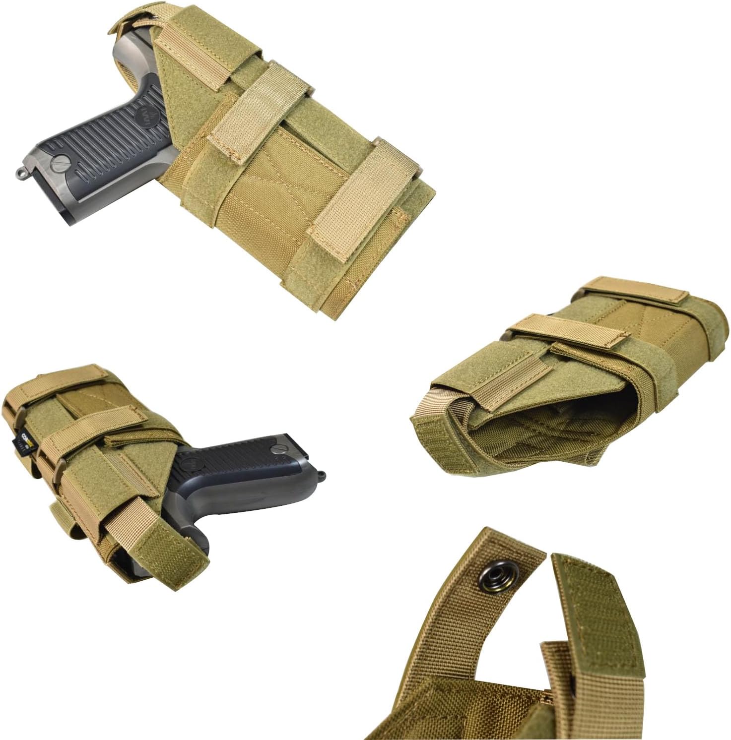 Tactical Universal Drop Leg Holster Adjustable Gun Holster - Right Handed Nylon Pistol Holster Thigh Holsters Fit All Full/Compact & Sub-Compact Size Pistols