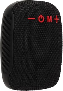 Altavoz Bluetooth Portátil Impermeable para Ciclismo, Inalámbrico con Soporte para Bicicleta para Deportes Al Aire Libre, Soporte de Radio para Inserción de Tarjeta, Material ABS (Black)