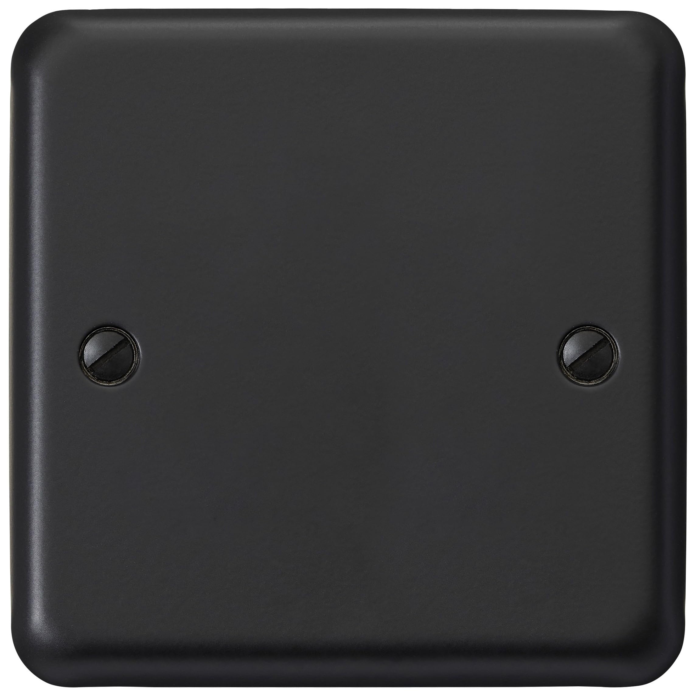 Mk Electric Black Mk Albany Plus 1-Gang Blank Plate, Matt