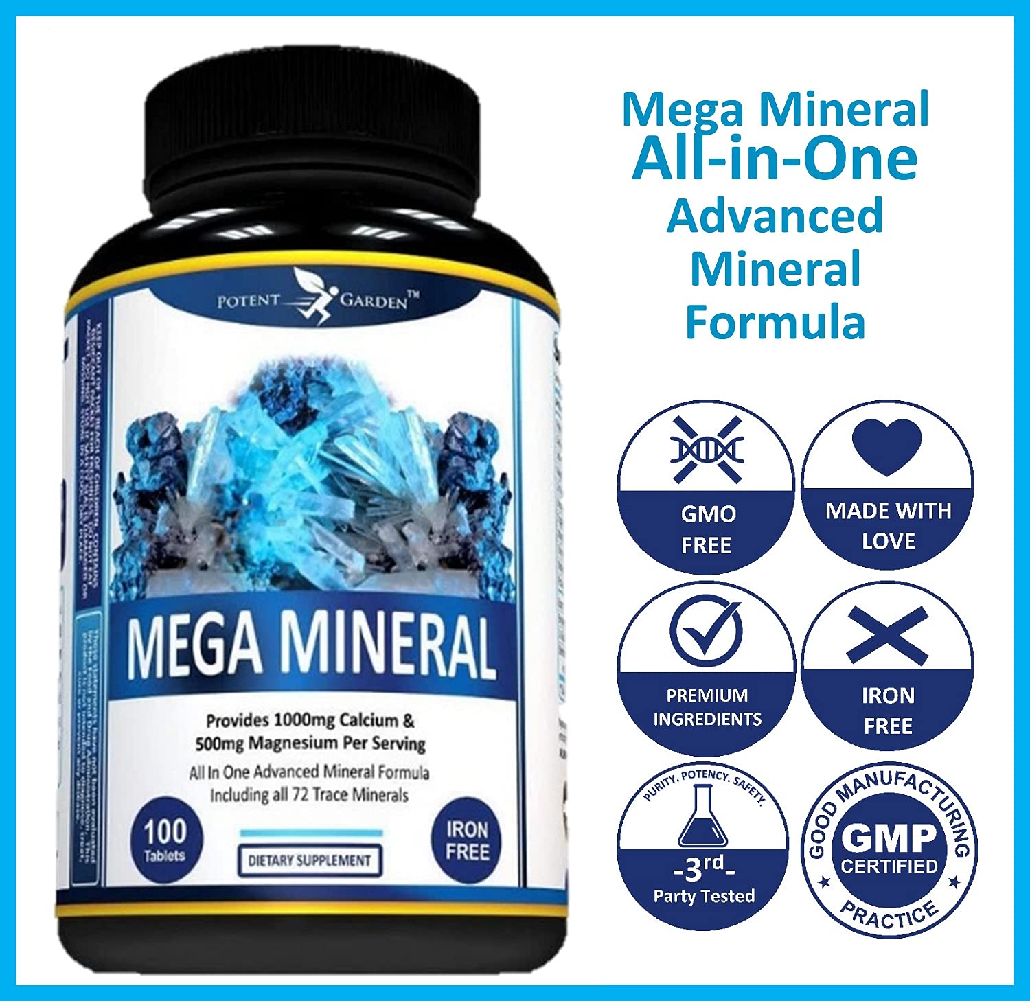 Potent Garden Mega Mineral Supplement Complete Mineral Complex with
