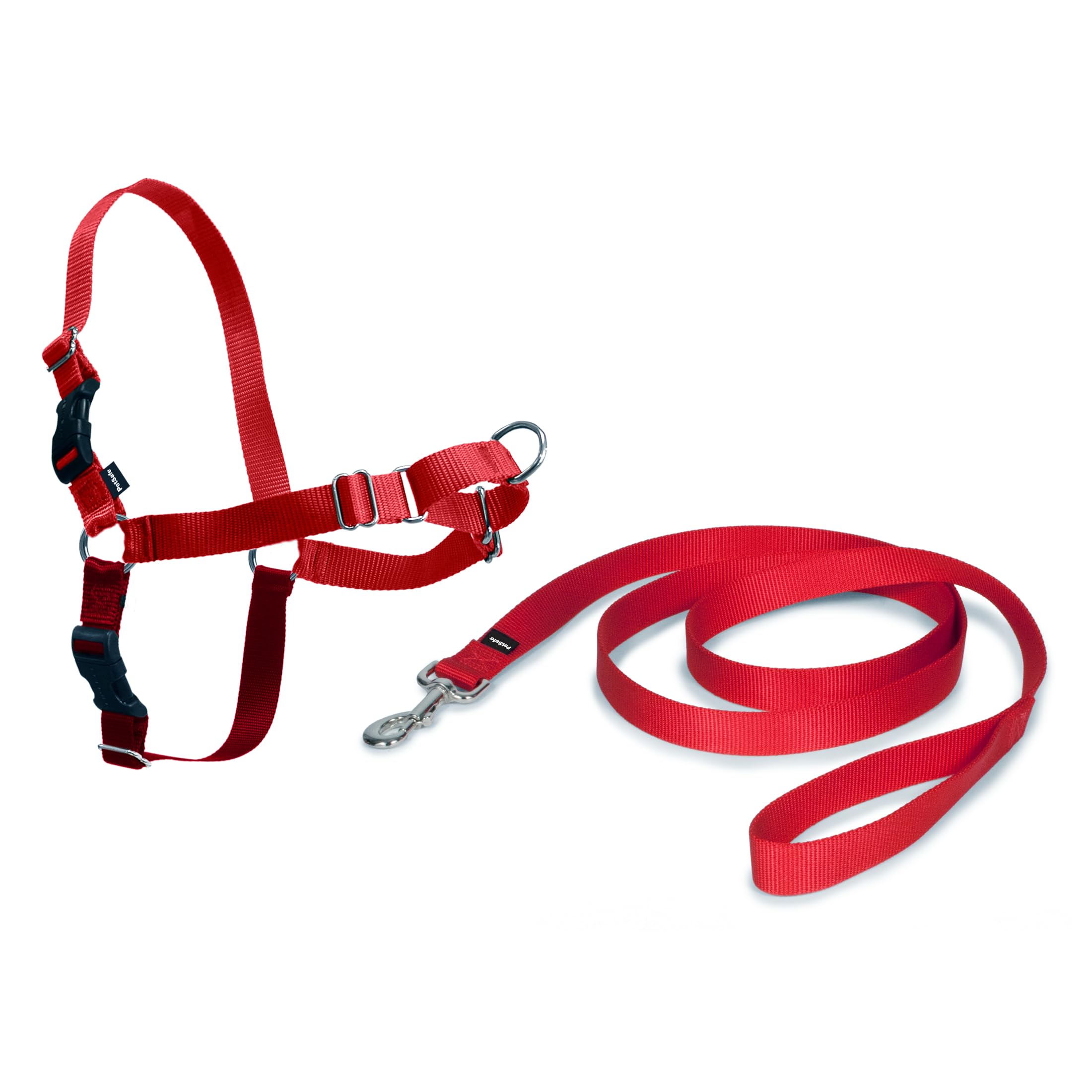 PetSafe Easy Walk - Arnés Antitirones para Perros, 4 Puntos de Ajuste, Adiestramiento de Perros, Evita Asfixia, Fácil de Poner y Quitar - Rojo - Muy Grande, XL