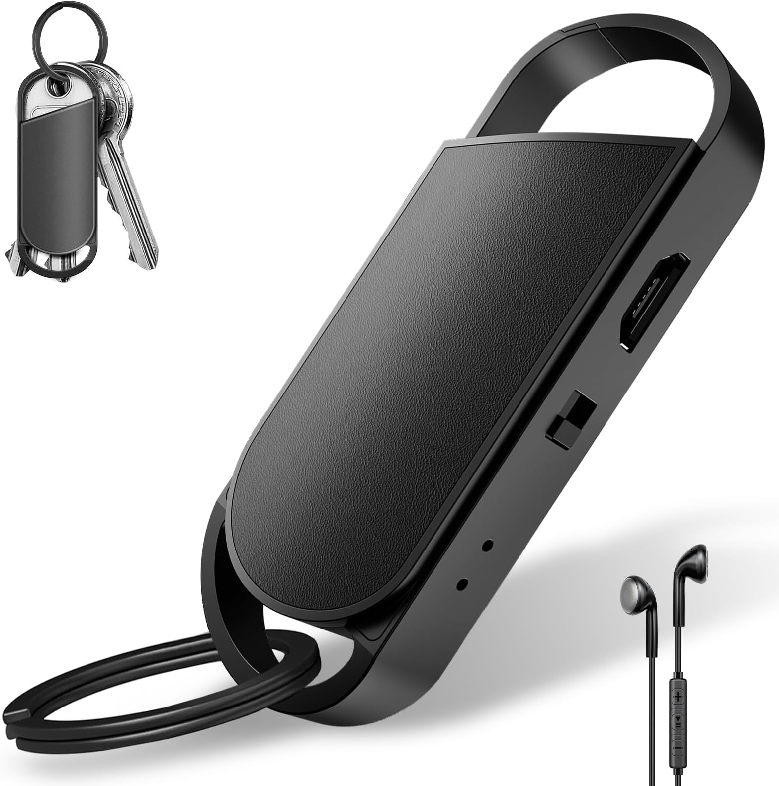 64GB Voice Recorder with 750 Hours of Recording Capacity and 30h Continuous Recording, Dictaphone Meetings, Interviews, Classroom Voice Recorder