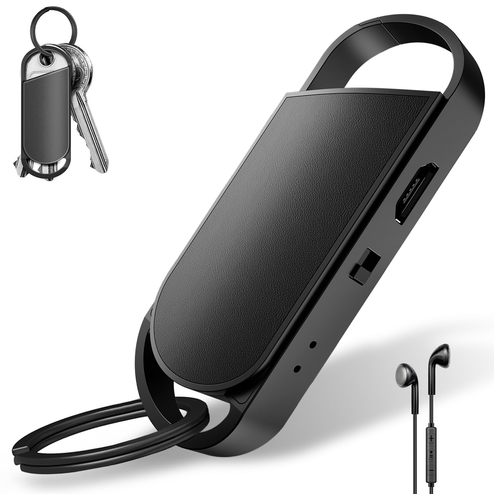 64GB Voice Recorder with 750 Hours of Recording Capacity and 30h Continuous Recording, Dictaphone Meetings, Interviews, Classroom Voice Recorder