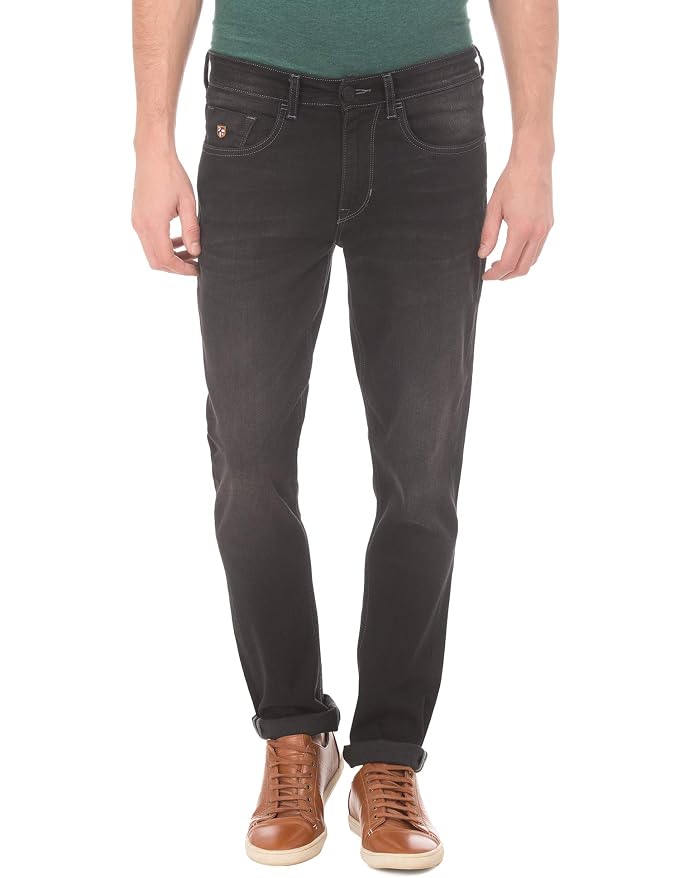 U.S. Polo ASSN. Men's Slim Fit Mid Rise Jeans