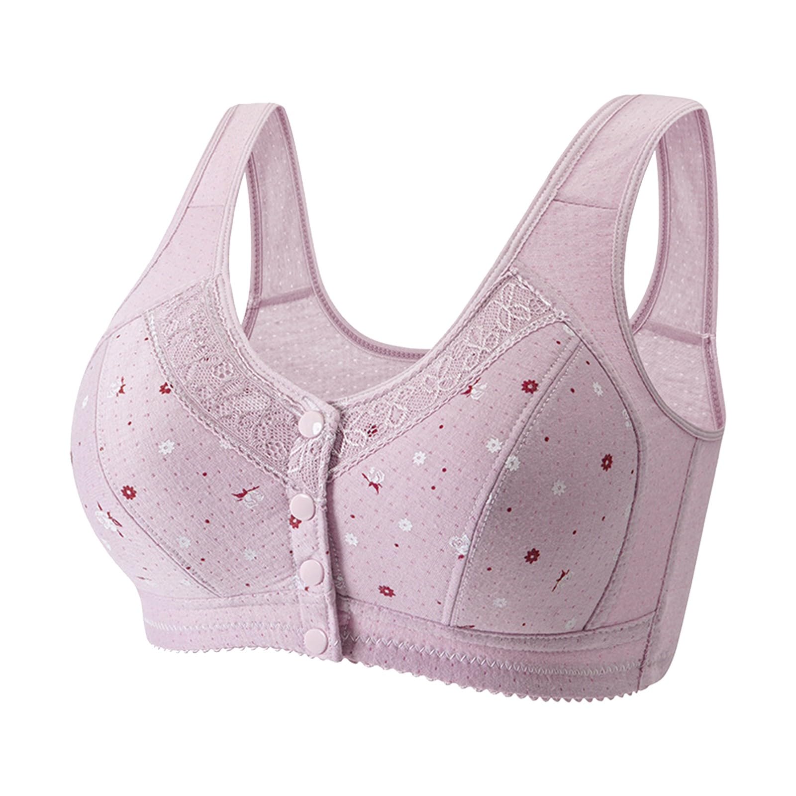 Front Fastening Bras for Women UK Sale, Push up Front Fastening Bras Breathable Ladies Bras Wireless Bras for Large Busts Ladies Underwired Bras Gifts for Women
