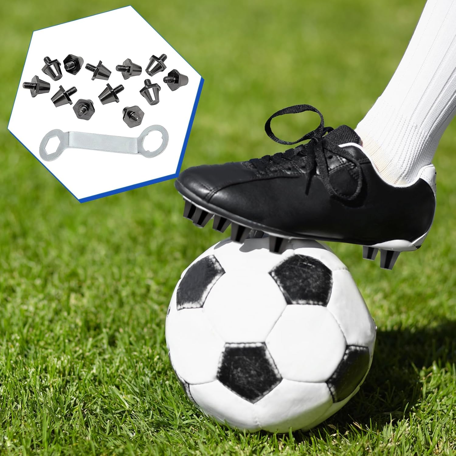 12x Football Boot Studs Soccer Studs 11mm 13mm Aluminum Alloy Replacement Spikes for Indoor Outdoor Sports