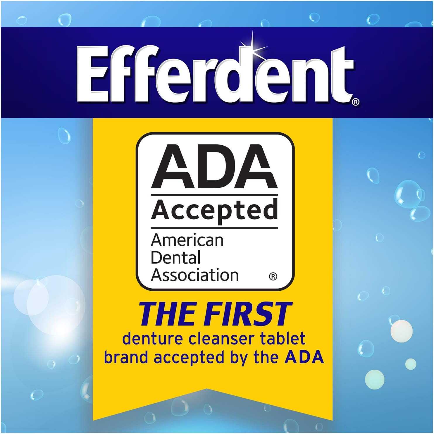 Efferdent PM Denture Cleanser Tablets, Overnight Whitening, 90 Count : Beauty & Personal Care