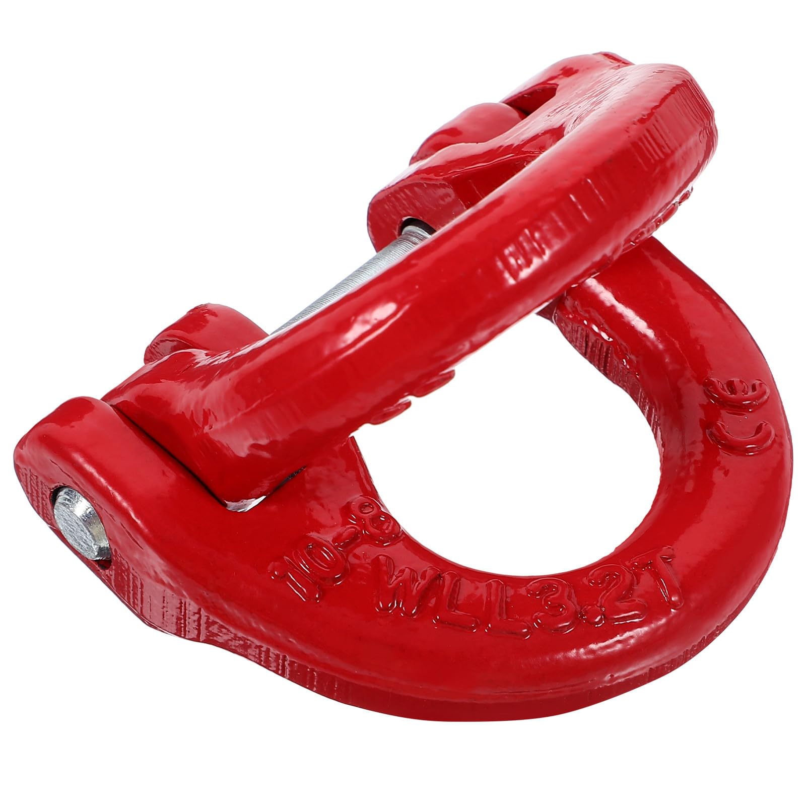 Enlace de Acero Rojo 3.2t para elevación segura de cargas industriales con cadenas y eslingas 8