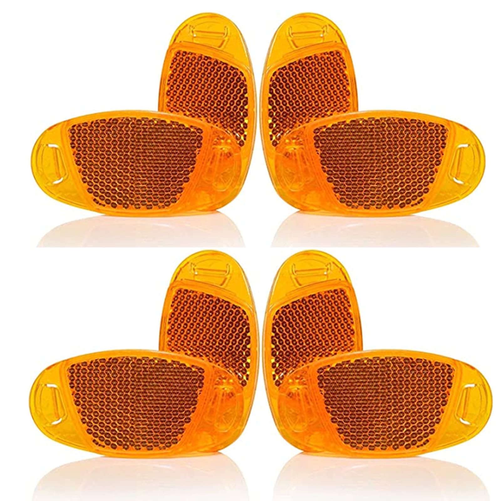 8 Pcs Riding Bike Bicycle Warning Reflector Bicycle Wheel Rim Reflective MTB Road Spoke Lights Bike Accessories Yellow