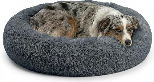 Miniatura 11 de Active Pets Cama Relajante de Felpa para Perros en Forma de Dona con Soporte para Articulaciones y Alivio de la Ansiedad, Cama Lavable para Mascotas